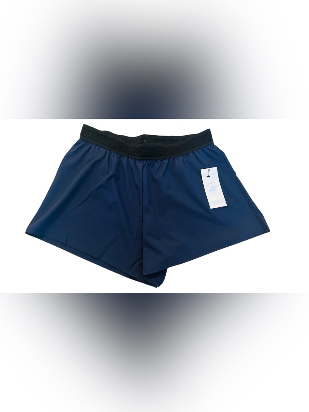 Beverly Hills Polo Club Navy Athletic Shorts with Black Waistband size XL